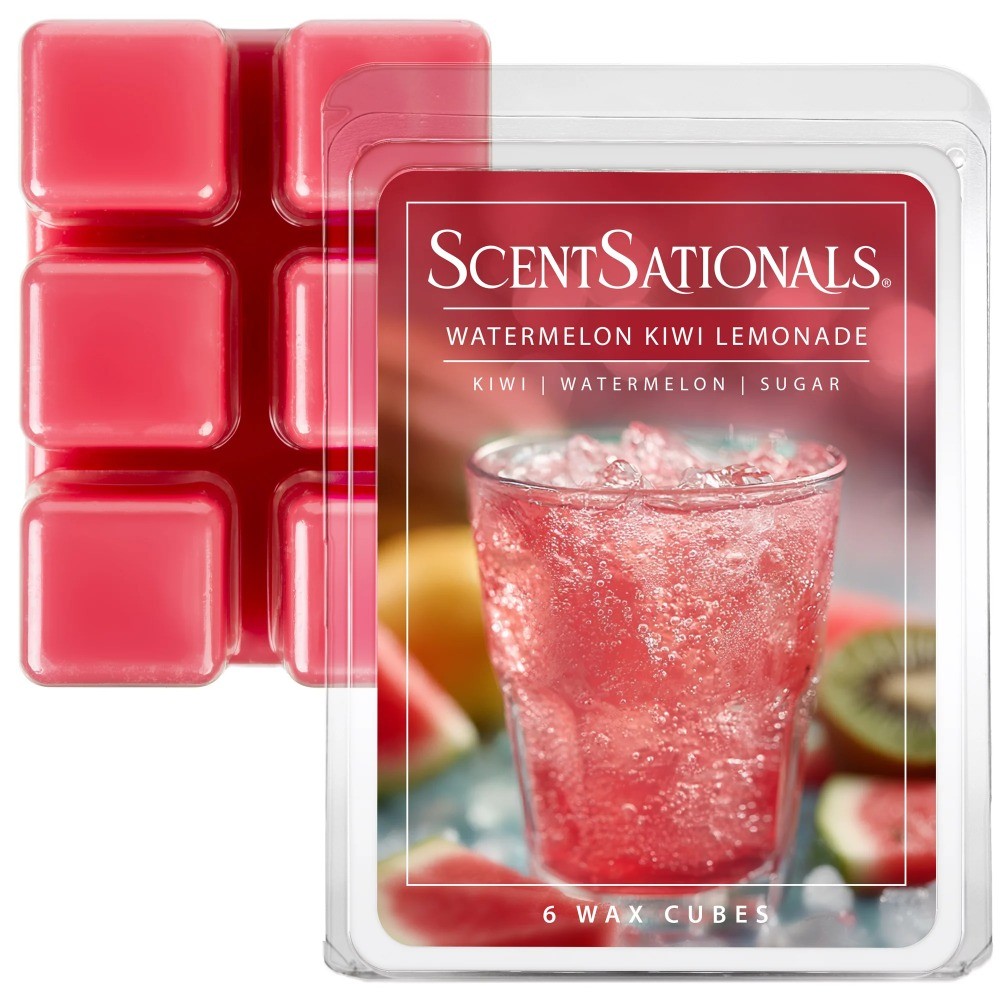 Watermelon Kiwi Lemonade Scented Wax Melts 2-Pack 2.5 oz Fragrant Wax Cubes for gallery