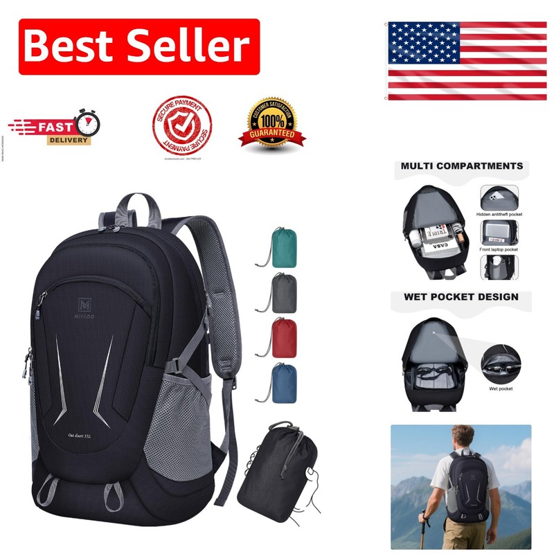 Ultra Lightweight Packable Backpack - Perfect for Camping & Outdoor Adventures