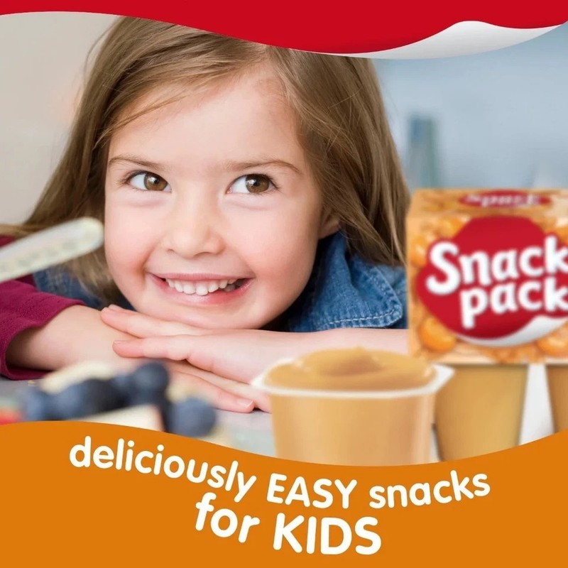 (4 pack) Snack Pack Super Size Butterscotch Pudding, 5.5 oz Pudding Cups,6 Count gallery