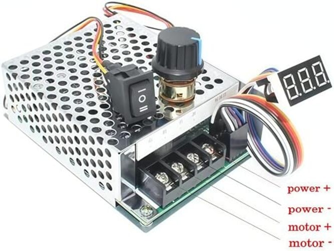 TKXEC Adjustable Digital display 10-55V 60A PWM DC Brushed Motor Speed gallery