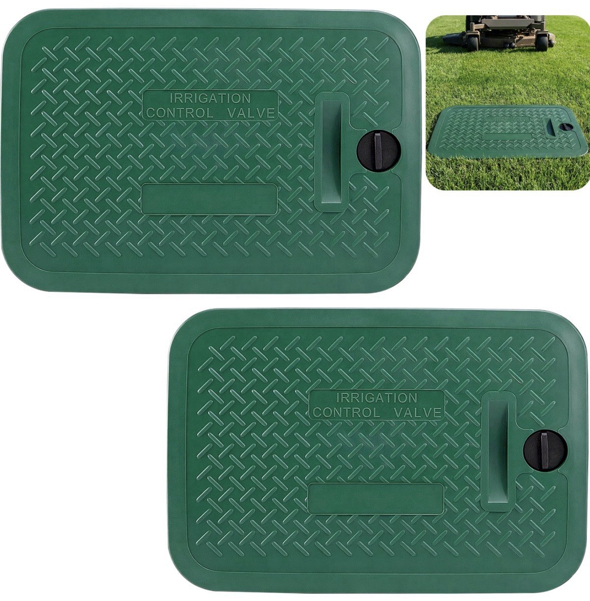 2x - 12x17 Inch Irrigation Valve Box Cover Rectangular Sprinkler Valve Box Lid gallery