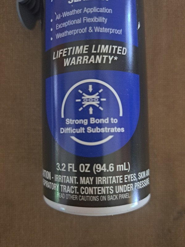 Window and Trim 3.2 fl. oz. Pressure Pack White Int/Ext caulk store & reuse gallery
