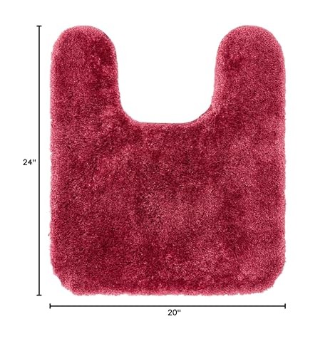Mohawk Home Goliath Machine Washable Bath Mat 20 X 24 Contour Berry Azbig 250 gallery