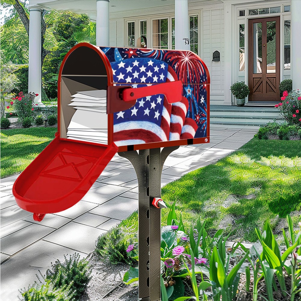 Magnetic American Flag Independence Day Series Mailbox Cover 18*21 in gallery