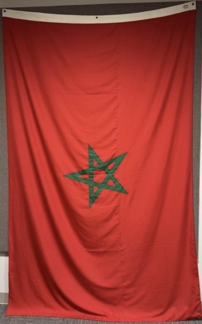 🇲🇦 LARGE MOROCCAN FLAG — SAUDI MADE — 88×144 IN. — SEWN PENTAGRAM —... gallery