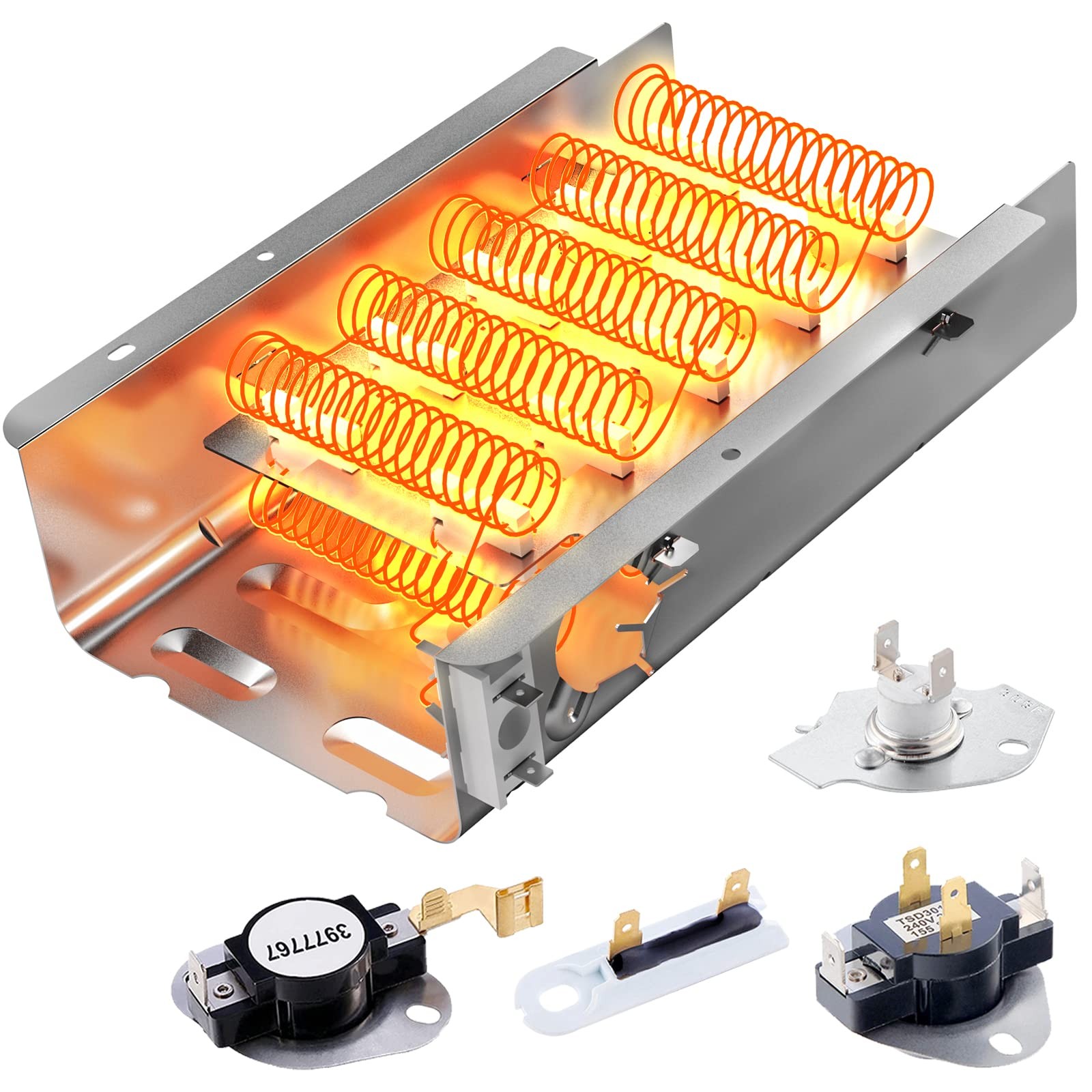 Upgraded 279838 Dryer Heating Element Kit, 5400W 240V, Compatible with Whirlp... gallery