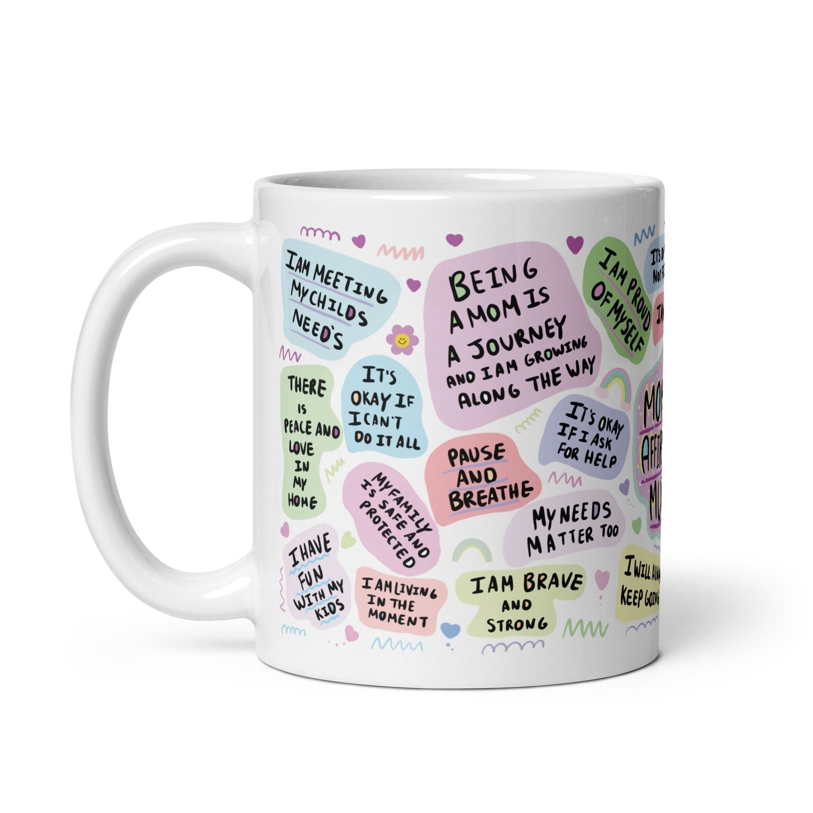 Mom Daily Affirmation Mug, Mom Coffee Cup, Mother's Day Mug 11oz 15oz gallery