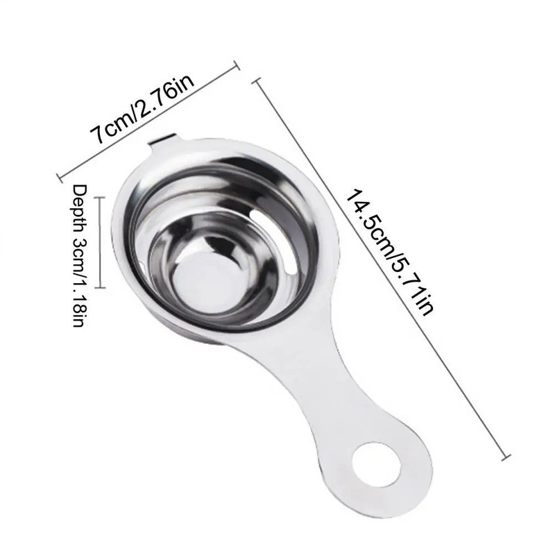 Egg Yolk White Separator – Easy Kitchen Gadget Sieve Tool for Baking & Cooking gallery