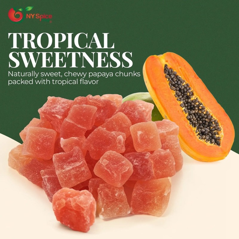 Natural Dried Papaya Chunks, Dried Fruit FREE SHIP gallery