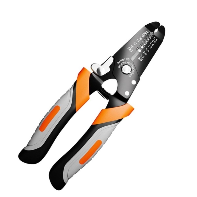Multifunctional Pliers for Wire Stripping and Cutting Home Use 10-22 AWG 17cm gallery