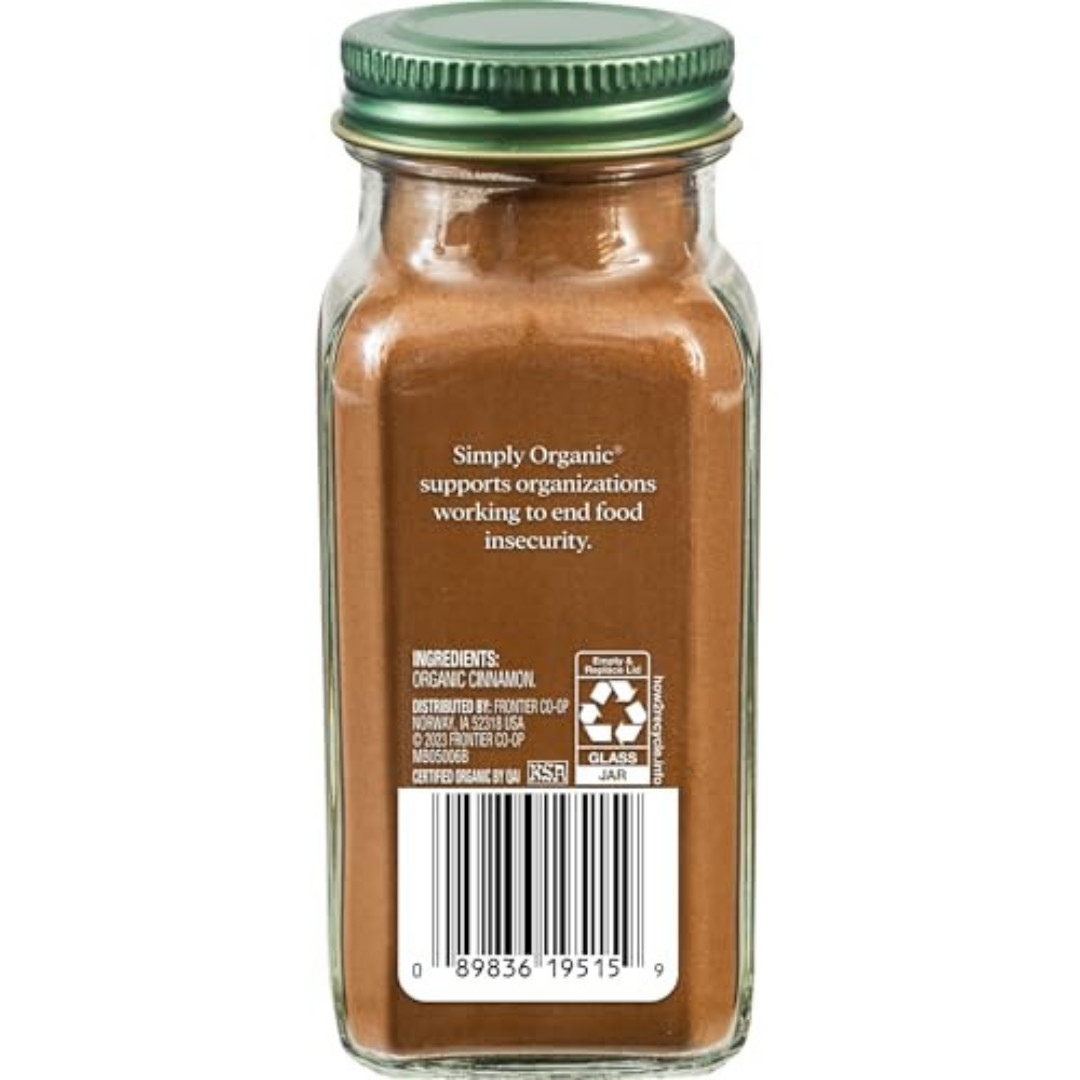 Simply Organic Organic Ground Ceylon Cinnamon, GMO Free 2.08 oz Bottle gallery