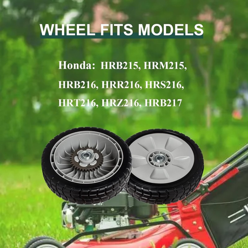 (4 Pack Lawn Mower Wheels Kit Compatible W/ Honda HRR216 HRS216 HRT216 Walk gallery