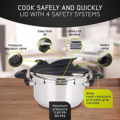 (4.2 Quart / 4 Liter) Small Stainless Steel Easy Use Pressure 4.2 quarts gallery