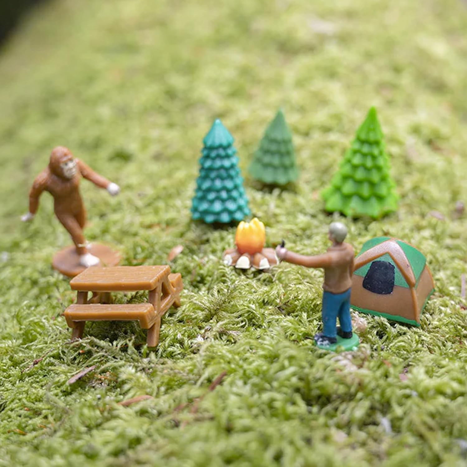 BIGFOOT BASECAMP - Miniature Figurines Toy Art Craft Play Set - Archie McPhee gallery