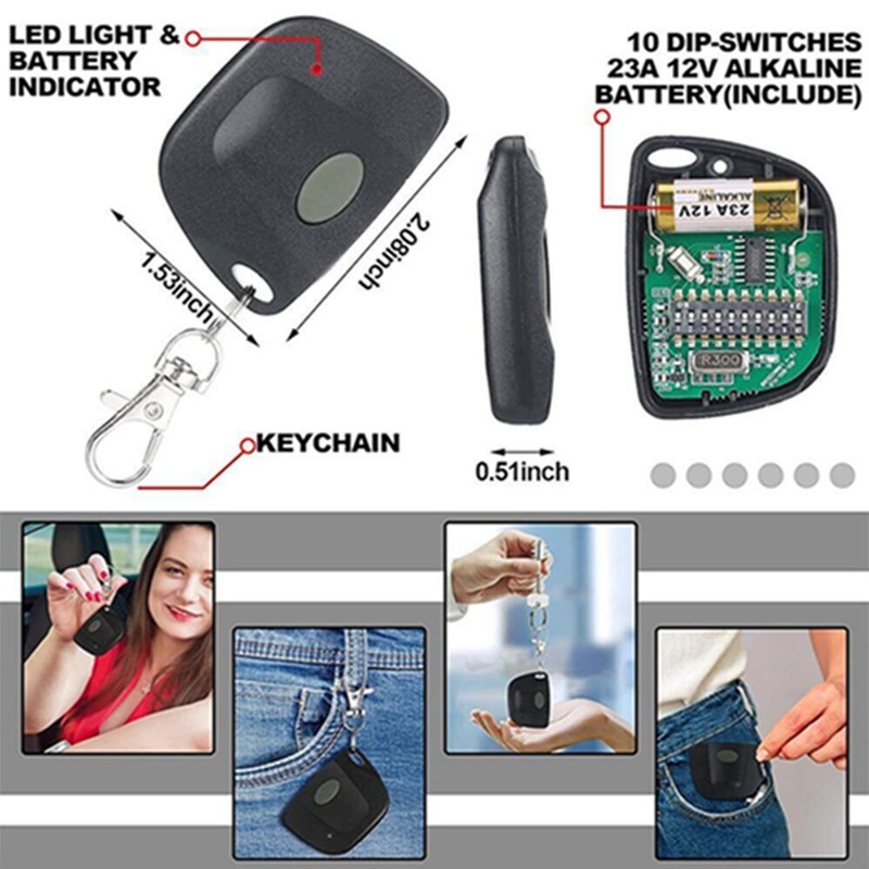 Multi-Code 3089 MultiCode 308911 for Linear MCS308911 Garage Gate Remote 300mhz gallery