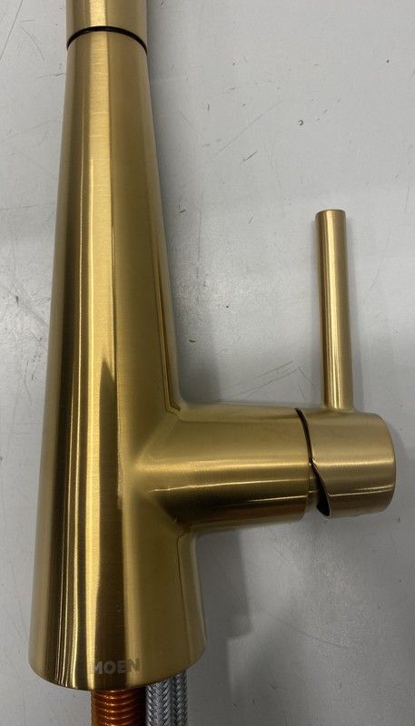 Moen Pulldown Modern Kitchen Faucet in Brushed Gold 7864BG gallery