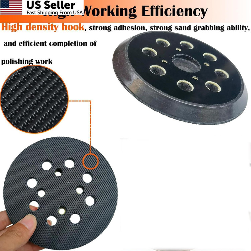 5" Hook and Loop Sander Pad for Ridgid R2600, R2601 Random 5 Inches, Black gallery