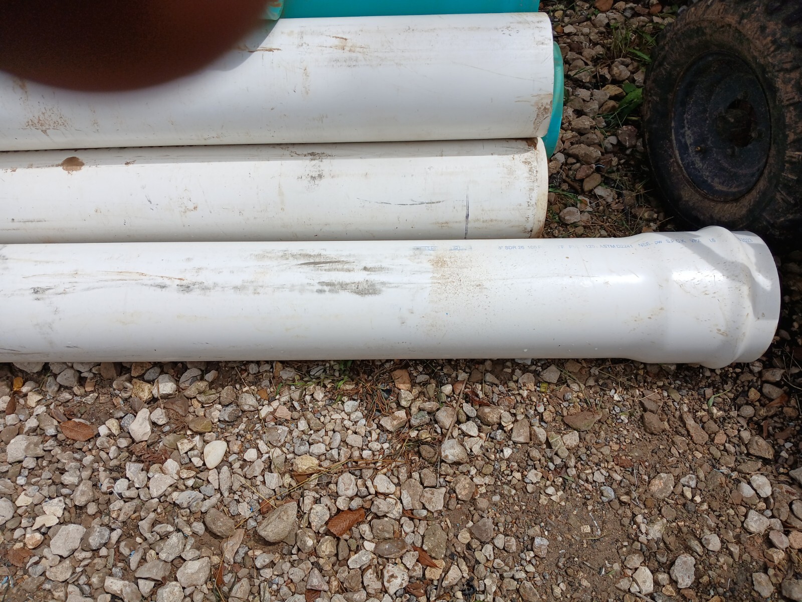 8 Inch Diameter SDR 26 PVC Pipe Price per foot. (Customized Length!!! ) gallery