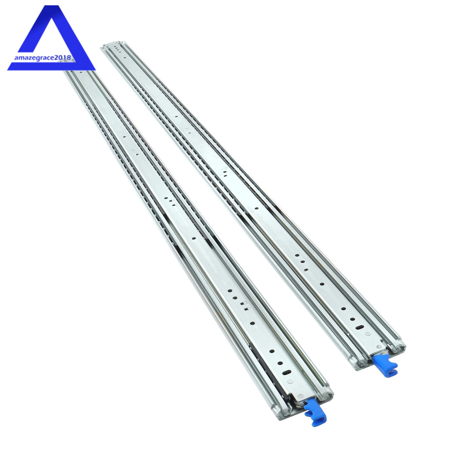 1 Pair With Lock Heavy Duty Drawer Slides 60 Inch 500 Lbs Extension Rails Rail gallery