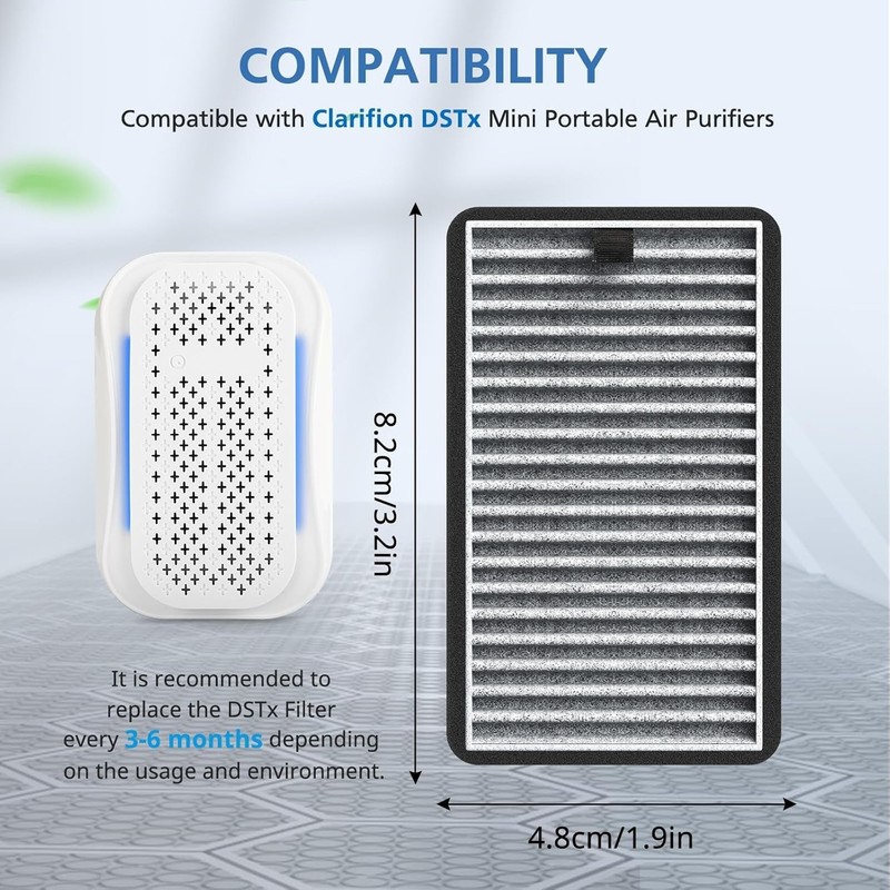 Replace Your Filter: 8-Pack HEPA & Carbon Combo for Clarifion DSTx Air Purifiers gallery