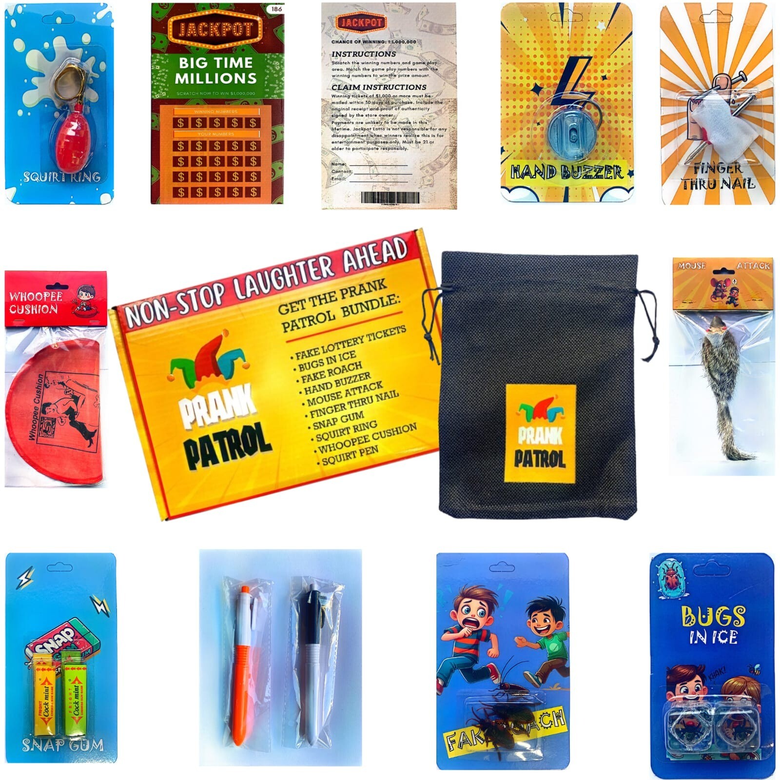 Master Prankster’s Gag Bag Series One Fun Kit with Classic & New For Kids gallery