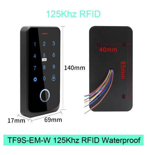 Smart Fingerprint Access Control Keypad ID IC Card Reader