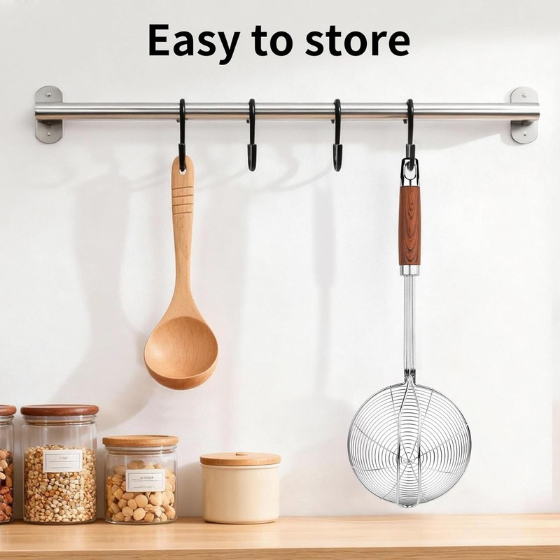 ChefBee Spider Strainer Skimmer Spoon 5.3" Stainless Steel Wire Frying Ladle gallery
