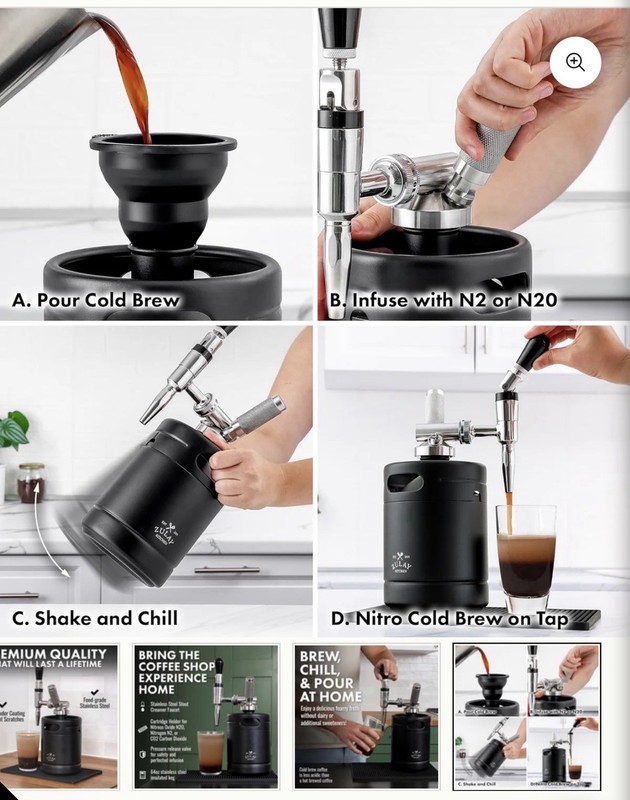 Cold Brew Coffee Maker 64oz/2Qt gallery