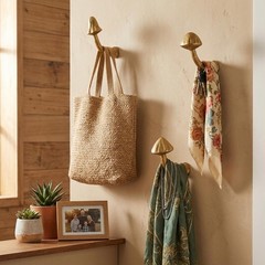 3 Pcs Wall Hooks Decorative Iron Shaped Hanging Hooks Wall Mounted Coat Towel…