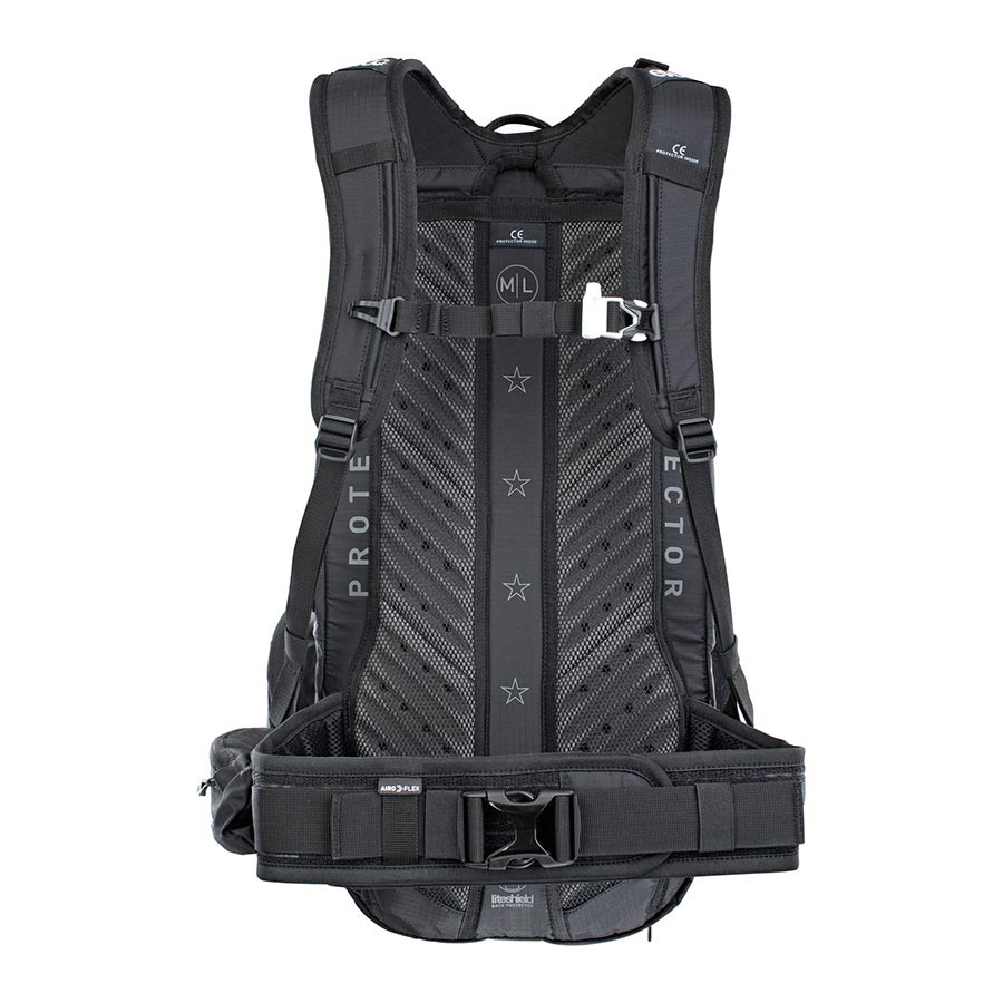 EVOC FR Trail E-Ride Backpack 20L with CE Shock-Absorbing Back Protector & 4