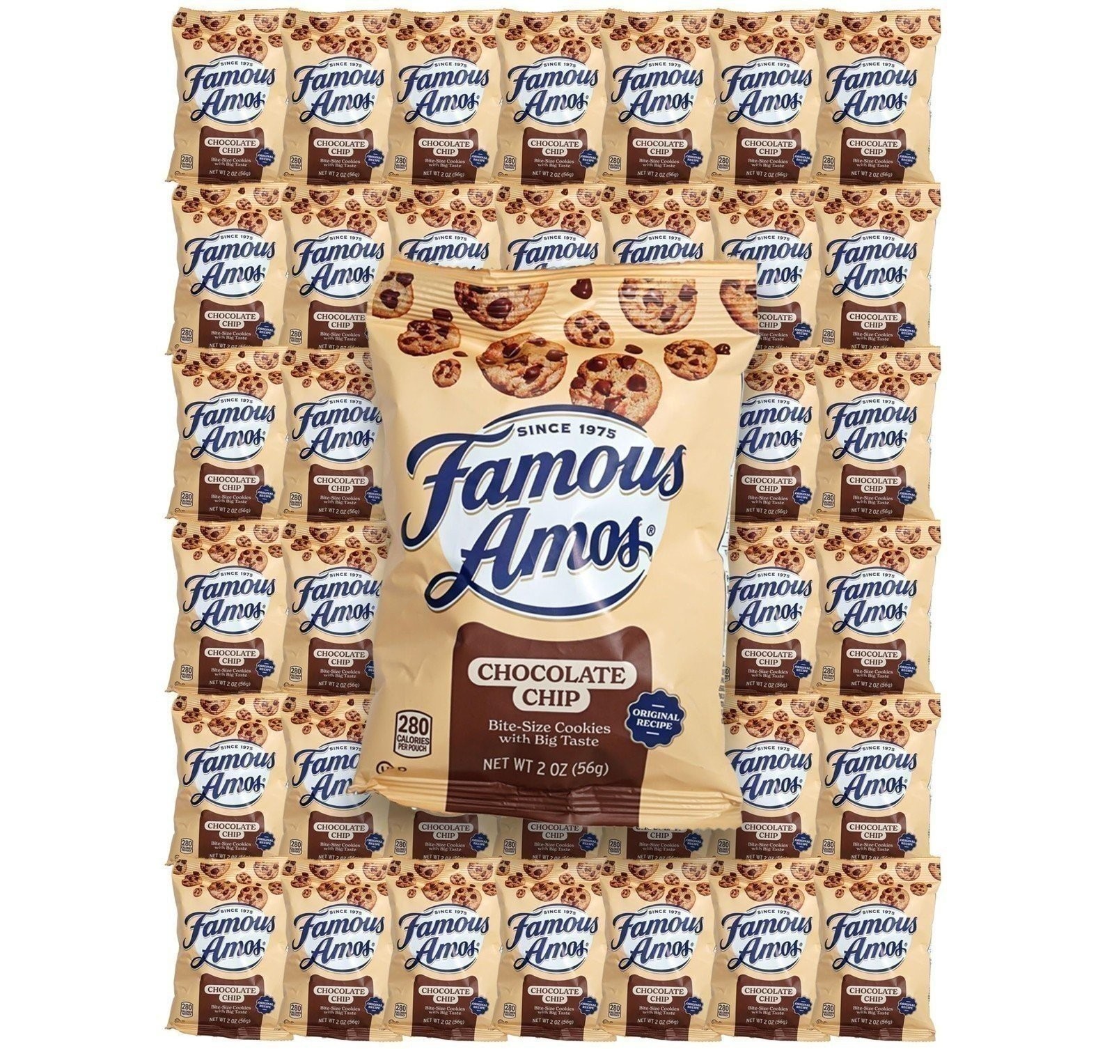 Famous Amos Chocolate Chip Cookies - 2oz Bags, Pack of 42 gallery
