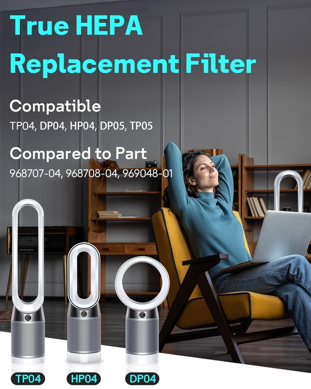 Leemone TP04 Replacement Filter Compatible with Dyson TP04 DP04 HP04 TP05 DP0... gallery