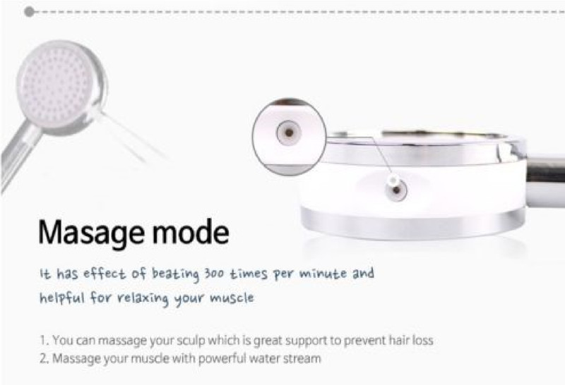 Nemo Healing High Pressure Shower Head ECO Friendly Sterile Effect 4 Mode gallery