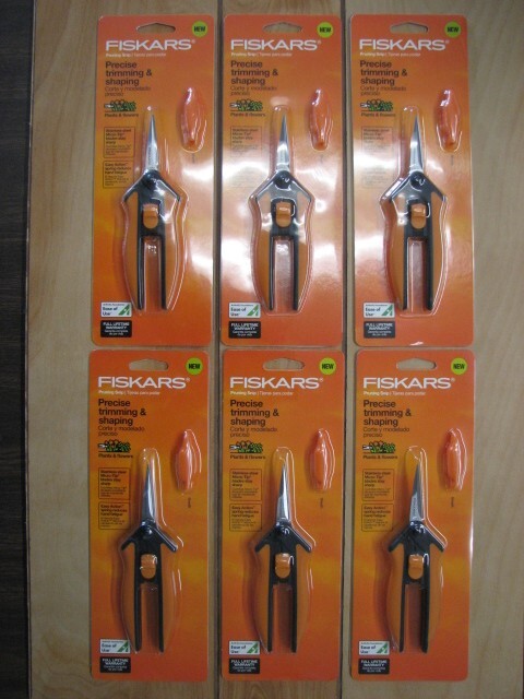 6 - FISKARS #9924 MICRO-TIP PRUNING SNIP W/ SHEATH FOR FLOWERS, PLANTS, ETC. gallery