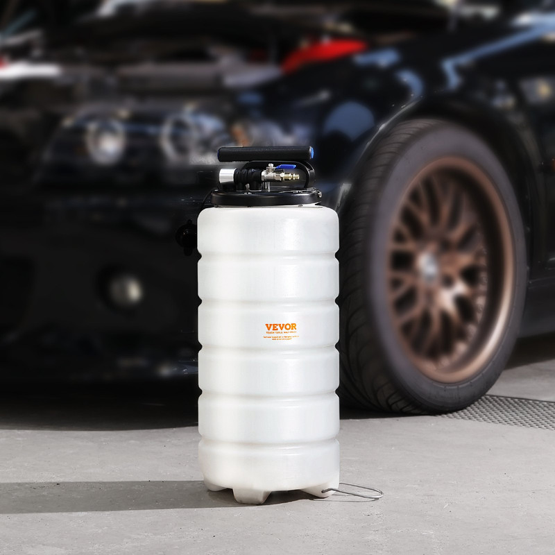 4 Gal (15L) Fluid Extractor | Pneumatic/Manual Oil Changer Vacuum Pump gallery