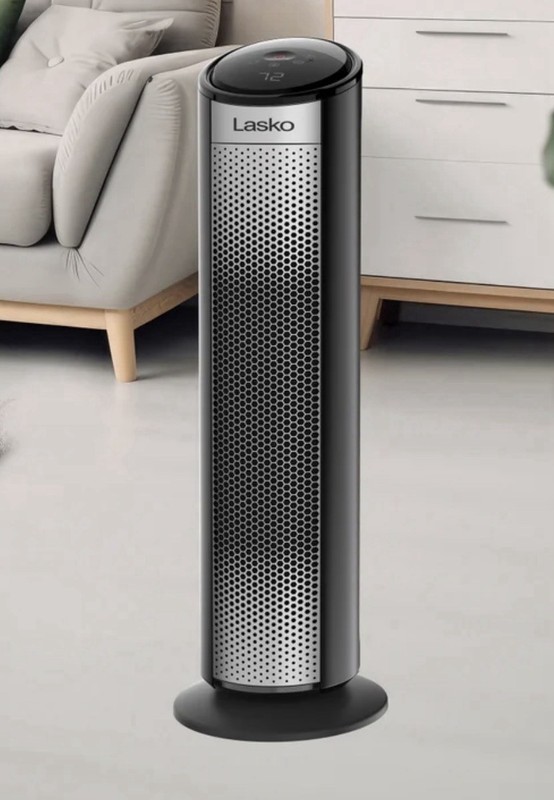 Lasko 1500W 22" Digital Ceramic Tower Space Heater with Child Lock & Remote gallery