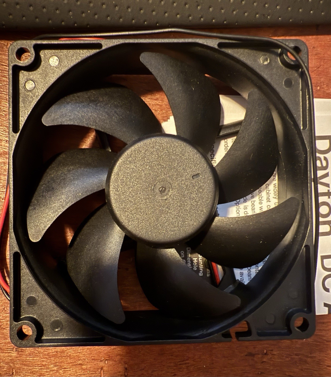 Dayton 6Kd73A Axial Fan, Square, 24V DC- Phase, Pbt Plastic, 3 5/8 In W. gallery
