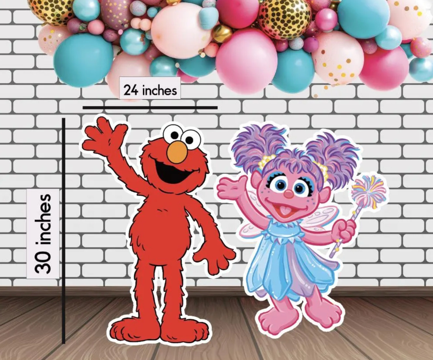 Elmo and friends cutouts, stand include, cardboard material, diferent size gallery
