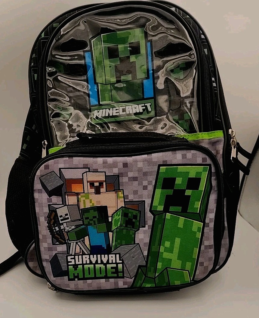 Mine Craft Adventure Back Pack and lunch Box