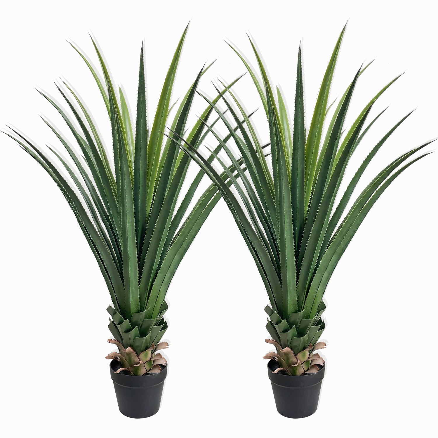 4ft Large Artificial Agave Plant, Realistic Faux Yucca Home/Office Decor 2Pack gallery