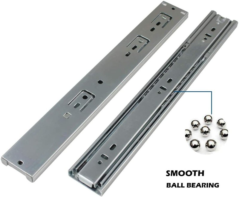 12-22In Soft Close Full Extension Drawer Slides Rear Mount Ball Bearing+Brackets gallery