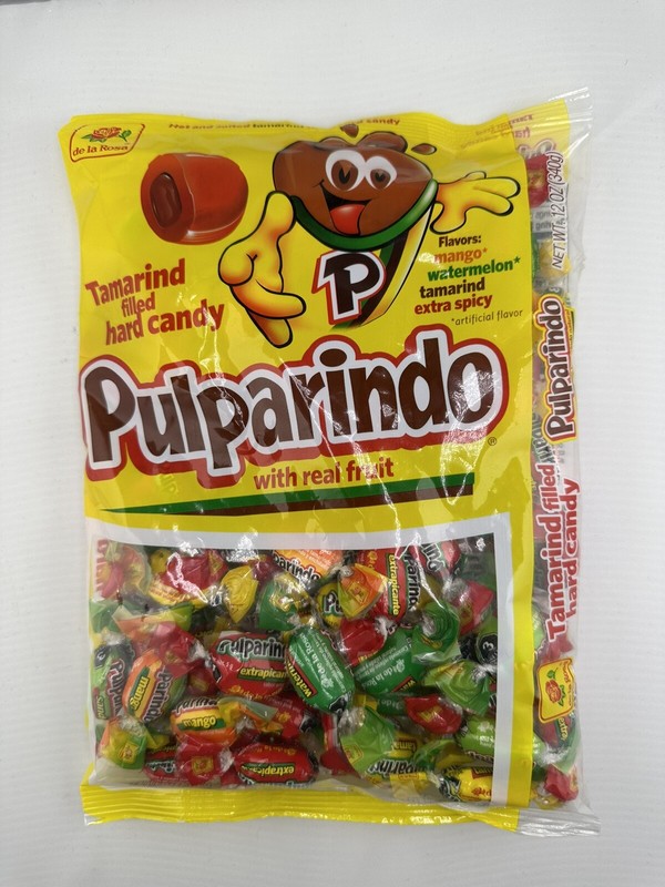 Pulparindo Hard Candy ,Mango ,Tamarind Watermelon ,Spicy Mexican Candy ,68counts gallery