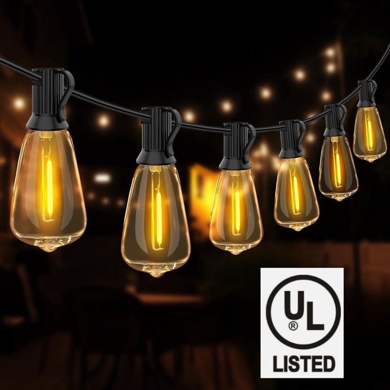 1 Set String Lights - 50 Ft LED Outdoor String Lights - Shatterproof, Waterproof gallery