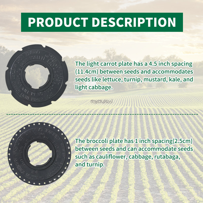 60010 Optional Seed Plate Set Compatible with EarthWay Garden Seeder 1001-B gallery