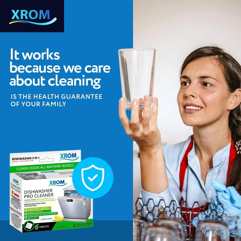 Dishwasher Cleaner Tablets, Plant Based, Deep Clean and Descale, Removes Odors, gallery