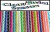 CLEAR/SWIRL STRAWS, Reusable, 9/32" X 6", 7"-7 1/2", 9" or 11", gallery