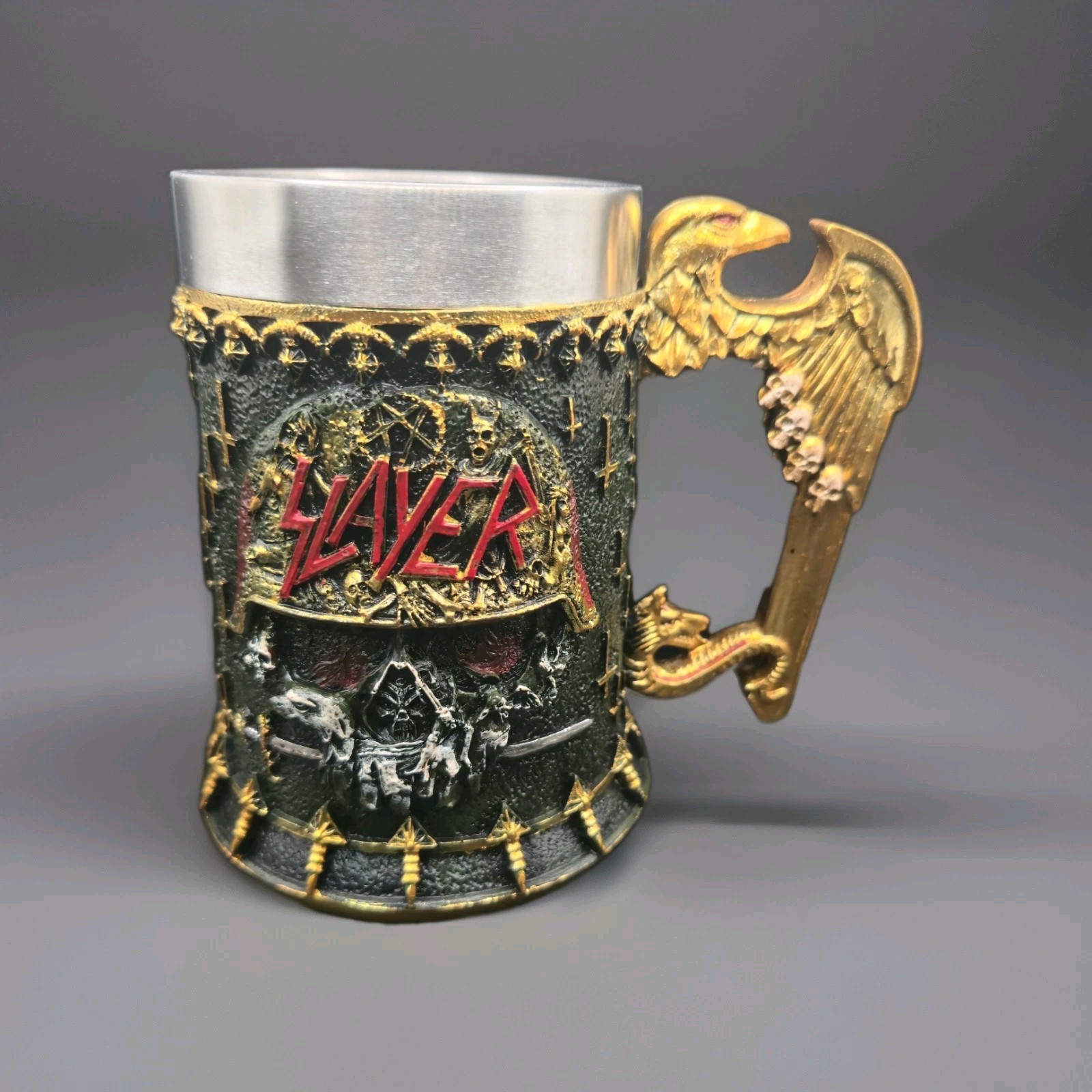SLAYER Tankard / Mug / Beer Stein High Quality Resin and Steel Cup 600 ML gallery