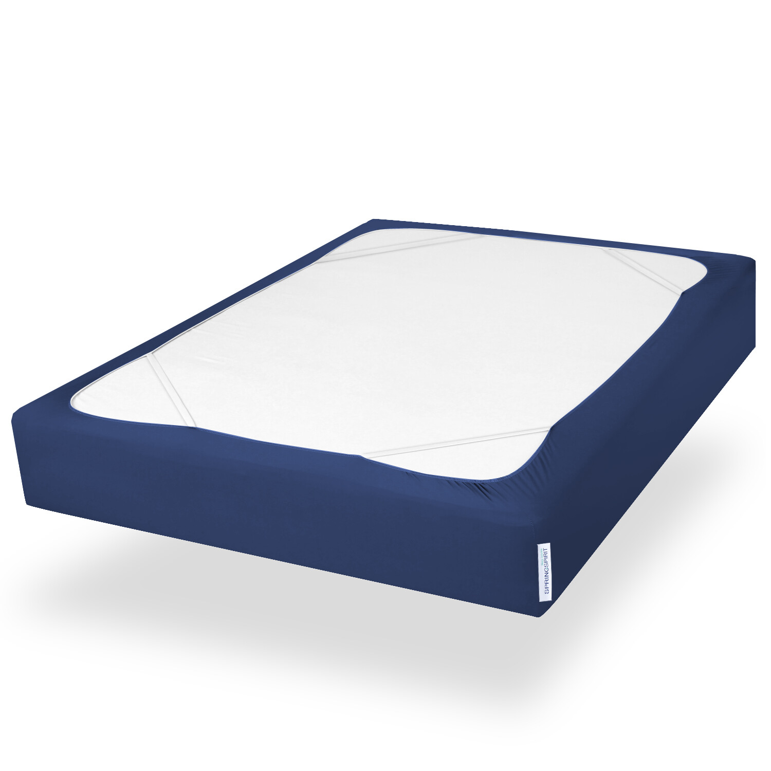 Box Spring Cover with Smooth Elastic Woven Washable Navy Twin/Full/Queen/King gallery