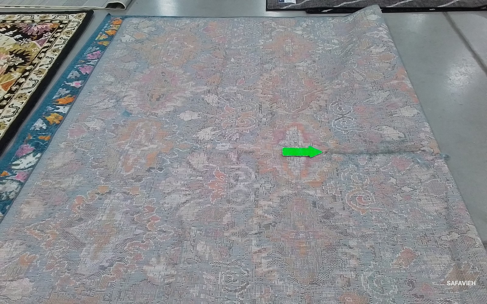 BLUE / ORANGE 9'-0" x 12'-0" Back Stain Rug, Reduced Price 1172801202 MAD144A-9 gallery