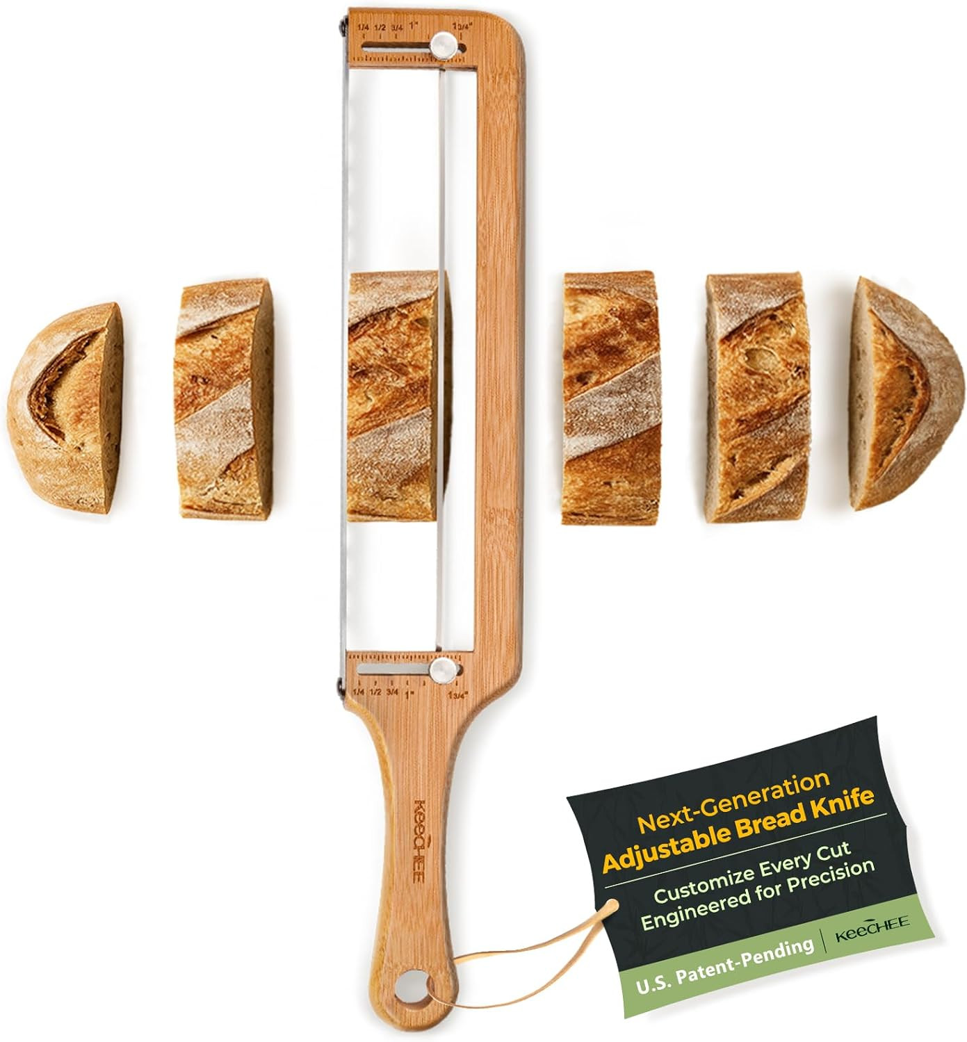 Bread Pilot Adjustable Bread – Upgraded Bread Slicer for Homemade gallery